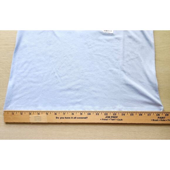 TOP/BLOUSE-CORAL BAY-Light Blue-Rabbit-Faux Pearls-Rhinestones-Size Small - Picture 15 of 16